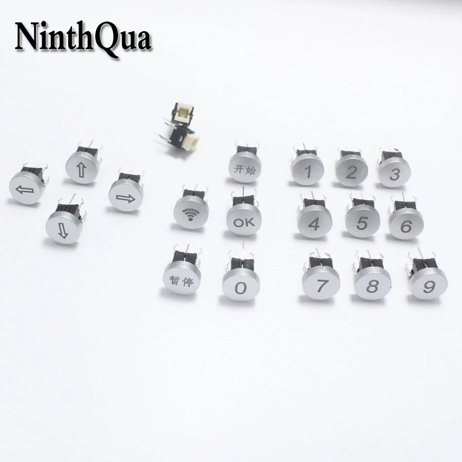 2pcs LED OD 10mm Switch Cap CIRCLE 12V 50mA 0~9 Start Pause Digit Symbol Cap for 6*6mm Momentary Tact Push Button Switch
2pcs LED OD 10mm Switch Cap CIRCLE 12V 50mA 0~9 Start Pause Digit Symbol Cap for 6*6mm Momentary Tact Push Button Switch