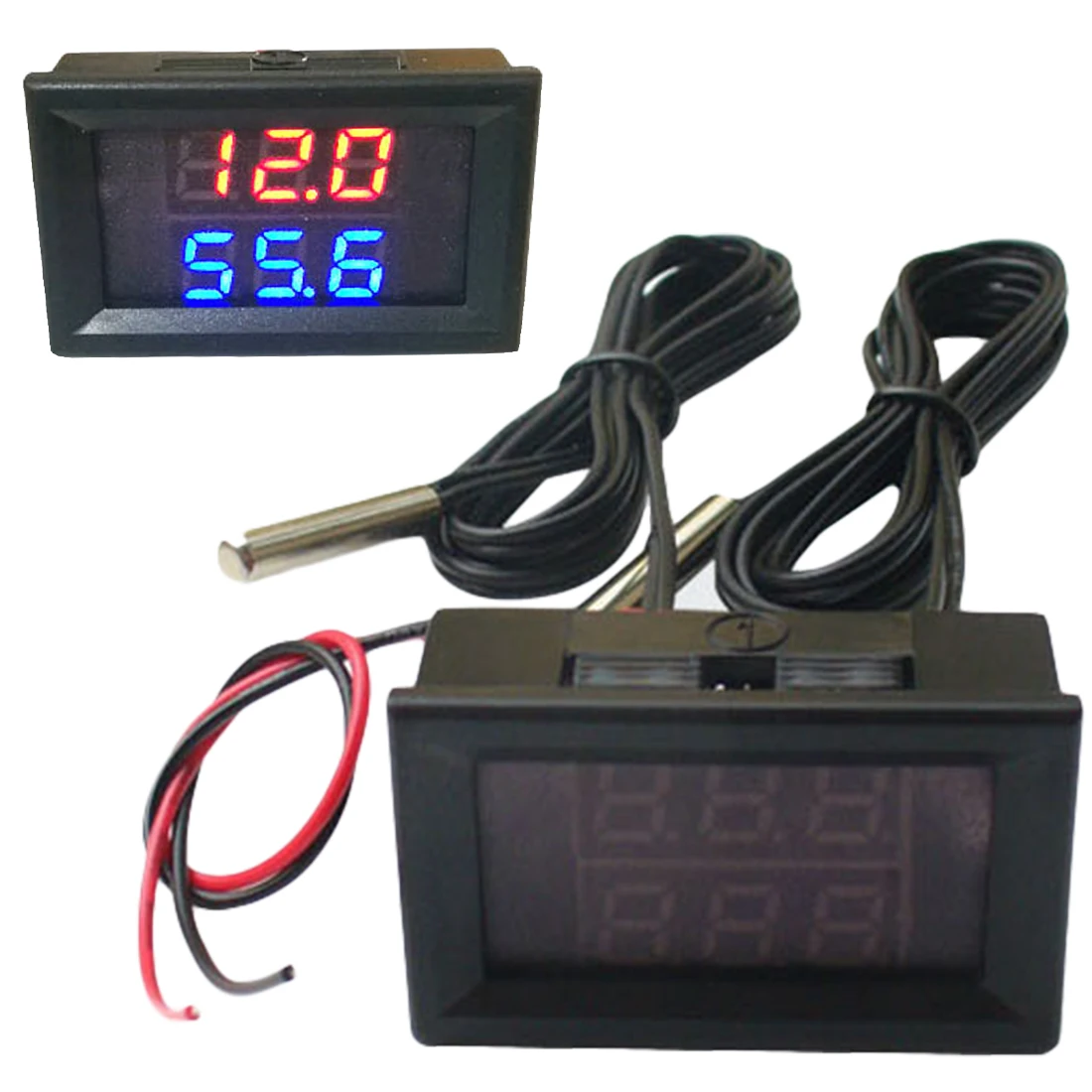 Waterproof Precision Dual Display Digital Themometer Metal Probe Digital Themometer DC 4-28V
Waterproof Precision Dual Display Digital Themometer Metal Probe Digital Themometer DC 4-28V