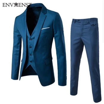 Men Suit 2019 New Arrival Business Casual Suit Slim Fit Three-Piece Groom Groomsman Wedding Suit (9 Colors)
Men Suit 2019 New Arrival Business Casual Suit Slim Fit Three-Piece Groom Groomsman Wedding Suit (9 Colors)