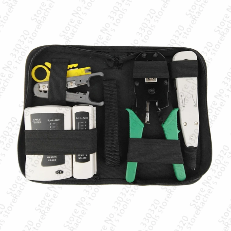 5 in 1 Computer Network Repair Tool Kit LAN Cable Tester Wire strip cutter Pliers Crimping Maintenance Tool Set Bag
5 in 1 Computer Network Repair Tool Kit LAN Cable Tester Wire strip cutter Pliers Crimping Maintenance Tool Set Bag