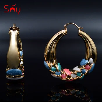Sunny Jewelry 2020 Big Hoop Fashion Earrings For Women High Quality Colorful Glaze Fairy Flower For Party Wedding Daily Wear
Sunny Jewelry 2020 Big Hoop Fashion Earrings For Women High Quality Colorful Glaze Fairy Flower For Party Wedding Daily Wear