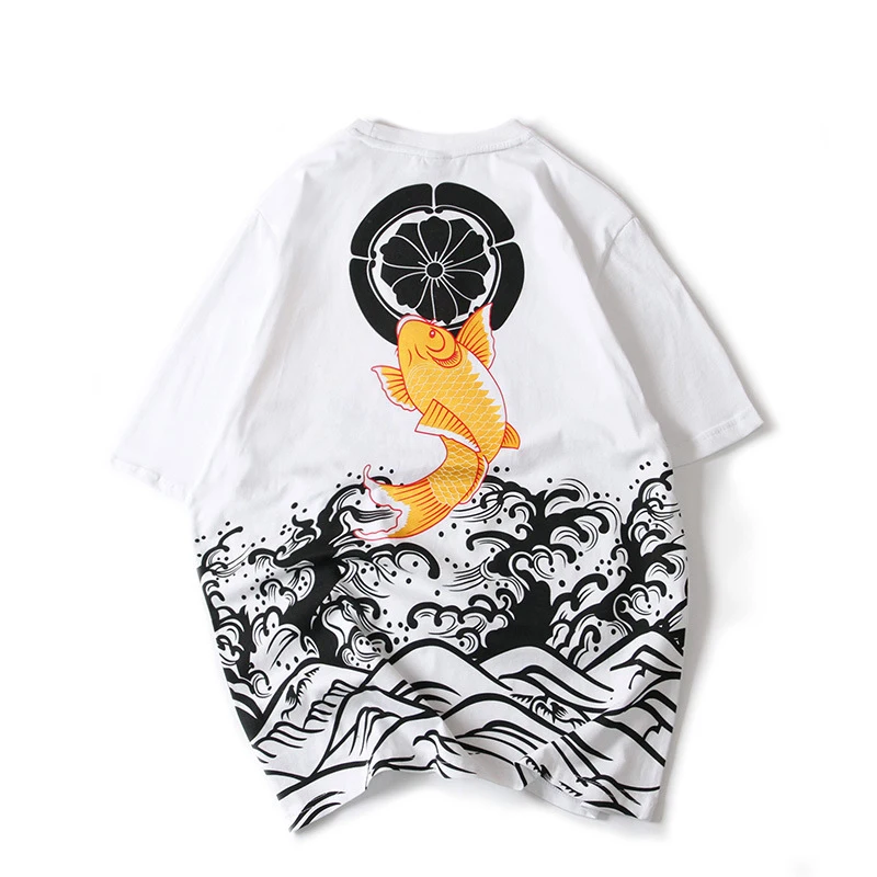 O-neck Cotton Casual Tshirt Homme T Shirt Men Summer Wear Original Chinese Carp Printing Neck Short Male Large 2019 New Arrival
O-neck Cotton Casual Tshirt Homme T Shirt Men Summer Wear Original Chinese Carp Printing Neck Short Male Large 2019 New Arrival