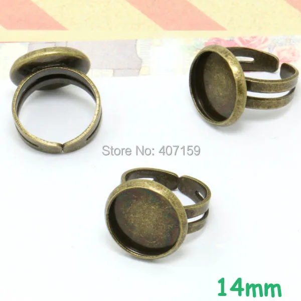 (60 pcs/lot) Blank Kids Girls Rings 14mm Inner Round Bezel tray Cabochon Bases Children Open Ring Settings Findings Bronze tone
(60 pcs/lot) Blank Kids Girls Rings 14mm Inner Round Bezel tray Cabochon Bases Children Open Ring Settings Findings Bronze tone