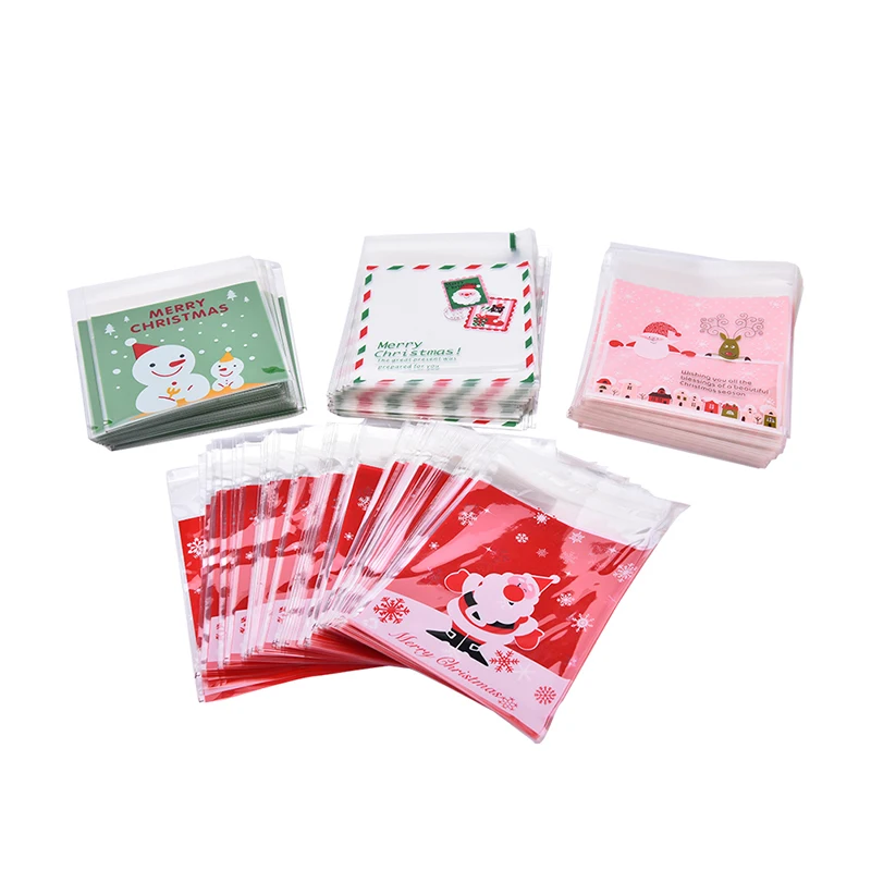 100Pcs Christmas Santa Claus Snowman Self-adhesive Cookie Packaging Bags 4 Styles For Biscuits Snack Christmas Decoration
100Pcs Christmas Santa Claus Snowman Self-adhesive Cookie Packaging Bags 4 Styles For Biscuits Snack Christmas Decoration