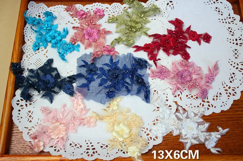 10 Colors Glitter Heavy Beading Sequins 3D Flowers Lace Applique Embroidery Patch Wedding Prom Dress Headwear DIY Sewing Decor
10 Colors Glitter Heavy Beading Sequins 3D Flowers Lace Applique Embroidery Patch Wedding Prom Dress Headwear DIY Sewing Decor