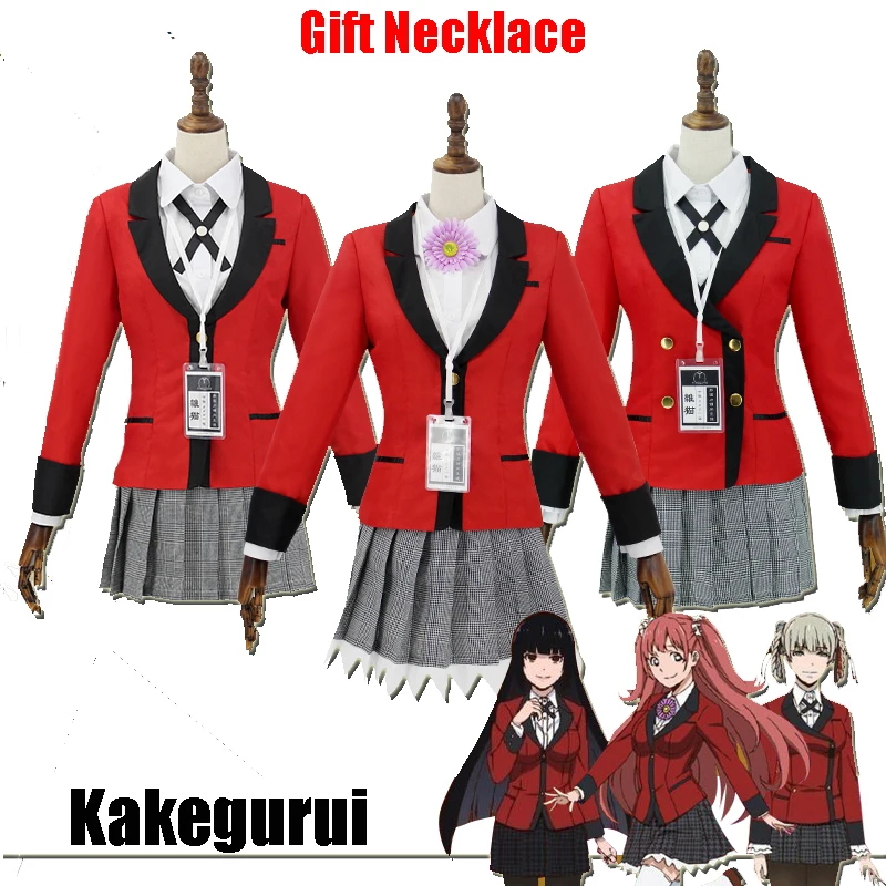 Anime Kakegurui Cosplay Costume Yumeko Jabami Kirari Momobami Japanese School Girls Uniform Full Set Compulsive Gambler
Anime Kakegurui Cosplay Costume Yumeko Jabami Kirari Momobami Japanese School Girls Uniform Full Set Compulsive Gambler