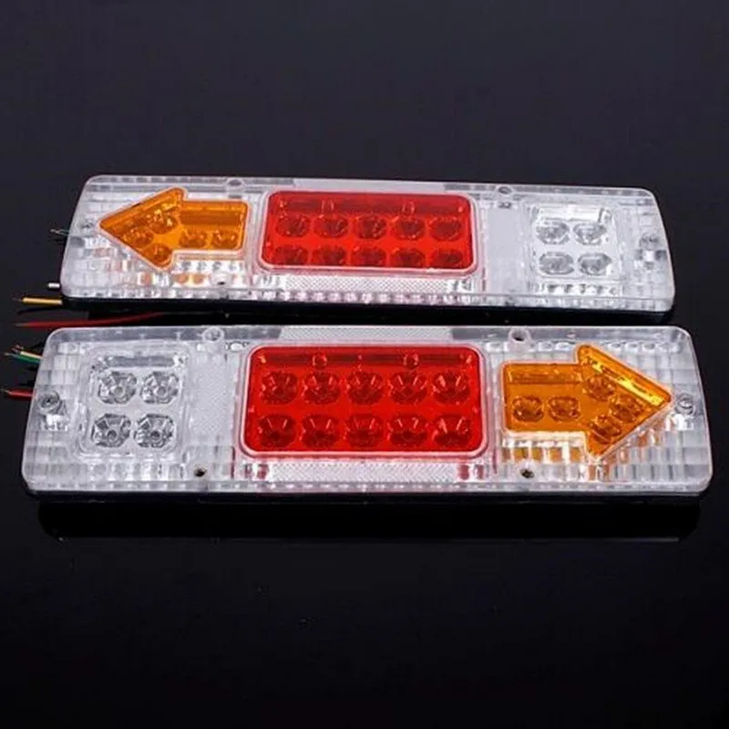 DC 12V 2Pcs Trailer Rear Tail Lights For Motorcycle Trailer Truck Ute UTV RV Caravan ABS Waterproof Tail 19 LED Lights
DC 12V 2Pcs Trailer Rear Tail Lights For Motorcycle Trailer Truck Ute UTV RV Caravan ABS Waterproof Tail 19 LED Lights