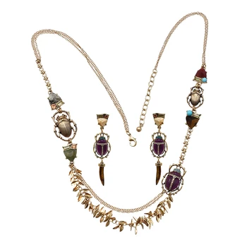 Indiana Vintage Ethnic Exquisite Wolf Tooth Crystal Drop Earrings Necklace India Egyptian African Resin Bead Insect Jewelry Sets
Indiana Vintage Ethnic Exquisite Wolf Tooth Crystal Drop Earrings Necklace India Egyptian African Resin Bead Insect Jewelry Sets