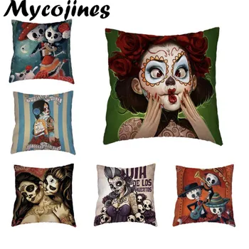 Creative Sugar Skull White Cushion Cover Mexican Style Home Sofa Car Decor Gifts Game Player Peach Skin Throw Pillow Cases
Creative Sugar Skull White Cushion Cover Mexican Style Home Sofa Car Decor Gifts Game Player Peach Skin Throw Pillow Cases