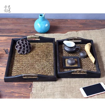 Chinese Style Solid Wooden Tray Rattan Bamboo Table Box Tea Ceremony Box Tea Ceremony Props Home Decoration Accessories
Chinese Style Solid Wooden Tray Rattan Bamboo Table Box Tea Ceremony Box Tea Ceremony Props Home Decoration Accessories