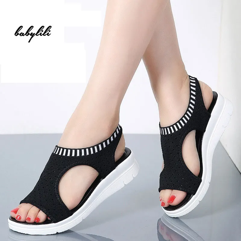 Women Sandals 2019 Summer Female Shoes Woman Wedge Comfortable Sandals Ladies New Slip-on Flat Sandals Women Sandalias
Women Sandals 2019 Summer Female Shoes Woman Wedge Comfortable Sandals Ladies New Slip-on Flat Sandals Women Sandalias