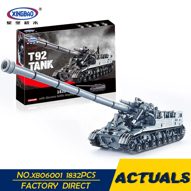 XingBao 06001 LegoEDS Creator MOC Military Series The T92 Tank Model Building Blocks Bricks Educational Toys For Children Gifts
XingBao 06001 LegoEDS Creator MOC Military Series The T92 Tank Model Building Blocks Bricks Educational Toys For Children Gifts