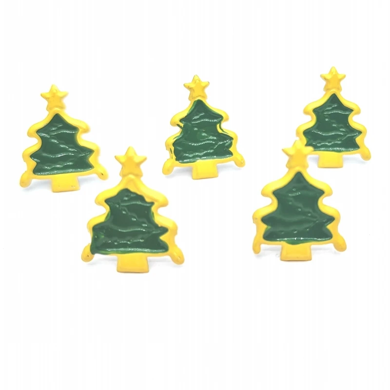 

100pcs 15mm Christmas Tree Scrapbooking Metal Brads Accessories Embellishment for Card Supplies Children Dolls Paper Craft