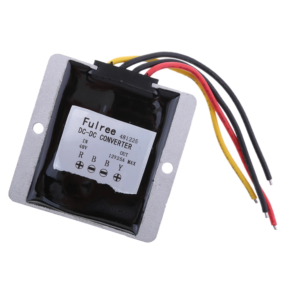 Waterproof DC/DC Converter 48V (20-60V) Step Down to 12V/25A 12V 25A 300W Power Supply Module Waterproof DC/DC Converter 48V (20-60V) Step Down to 12V/25A 12V 25A 300W Power Supply Module