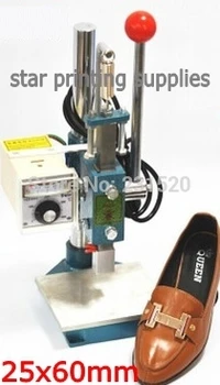 Shoe logo printer Hot foil stamping machine for shoes with special stamp head stamping size 2.5cm X 6cm
Shoe logo printer Hot foil stamping machine for shoes with special stamp head stamping size 2.5cm X 6cm