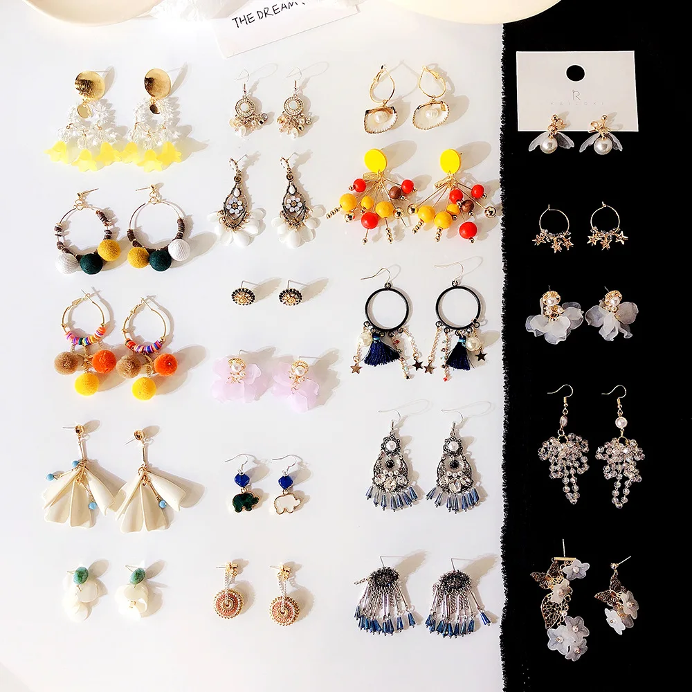 Bohemia Ins Chromatic Drop Earrings Geometric Shell Shape Flower Cute Trendy Earrings Unique Small Beads Pearl Long Eardrop
Bohemia Ins Chromatic Drop Earrings Geometric Shell Shape Flower Cute Trendy Earrings Unique Small Beads Pearl Long Eardrop