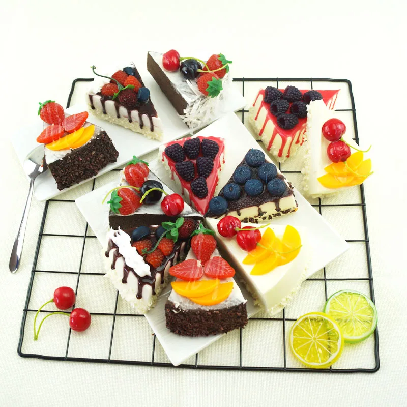 Simulation Triangles Cream Fruit Cake Artificial Lifelike Fake Small Cake Model Food Cake Kitchen Photography Decoration Props
Simulation Triangles Cream Fruit Cake Artificial Lifelike Fake Small Cake Model Food Cake Kitchen Photography Decoration Props
