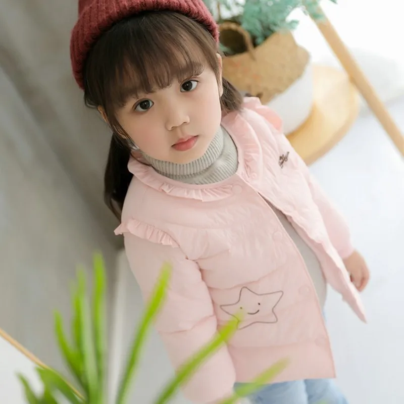 CROAL CHERIE Ruffle Kids Girls Winter Jacket And Coats Warm Princess Winter Parkas Thicken Children Clothing Snowsuit 80-130cm (9)