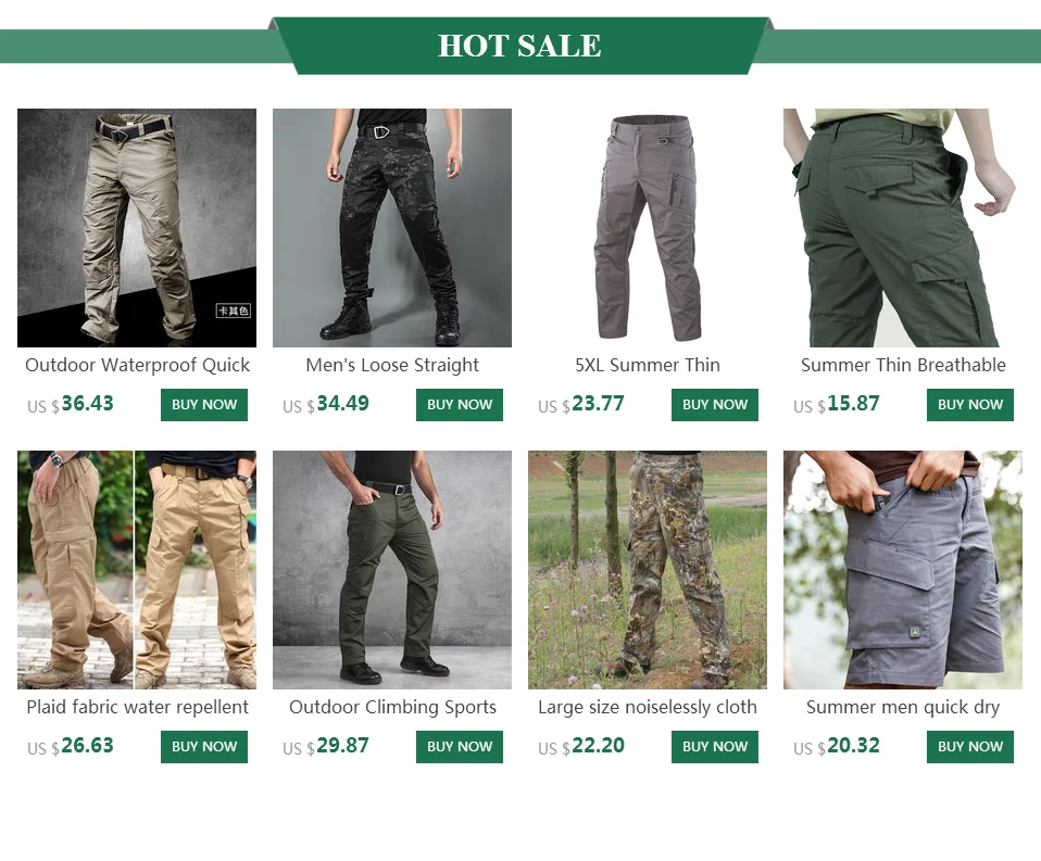 Details about   Men Hiking Pants Quick Dry Outdoor Combat Sports Waterproof Baggy Thin Trousers