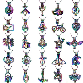 Rainbow Color Stainless Snake Chains Necklace Animals Castle Wings Eagle Heart Mask Beads Pearl Cage Locket Pendant Necklace
Rainbow Color Stainless Snake Chains Necklace Animals Castle Wings Eagle Heart Mask Beads Pearl Cage Locket Pendant Necklace