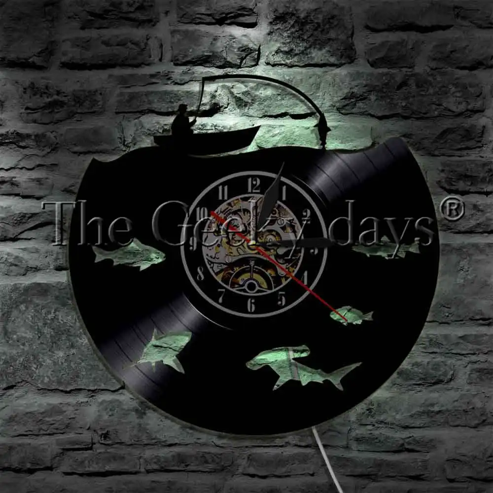 1Piece Fisherma Fishing LED Wall Lamp Vinyl Record Wall Clock Fishing Rod Different Fish Wall Watch Decorative Lighting
1Piece Fisherma Fishing LED Wall Lamp Vinyl Record Wall Clock Fishing Rod Different Fish Wall Watch Decorative Lighting