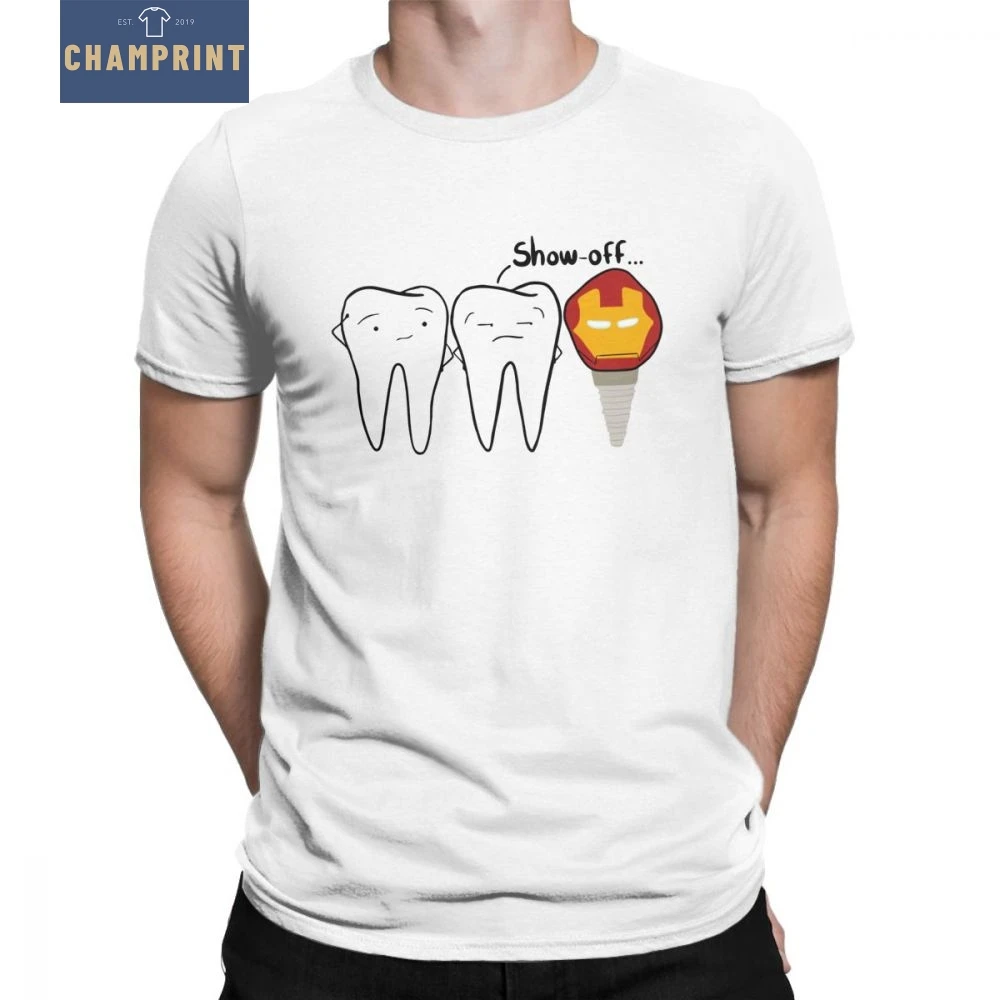 Men's Show-off Tooth T-Shirts Dental Implant Dentist Dentistry Tees Round Neck Short Sleeve Tops 100% Cotton T Shirt Plus Size
Men's Show-off Tooth T-Shirts Dental Implant Dentist Dentistry Tees Round Neck Short Sleeve Tops 100% Cotton T Shirt Plus Size