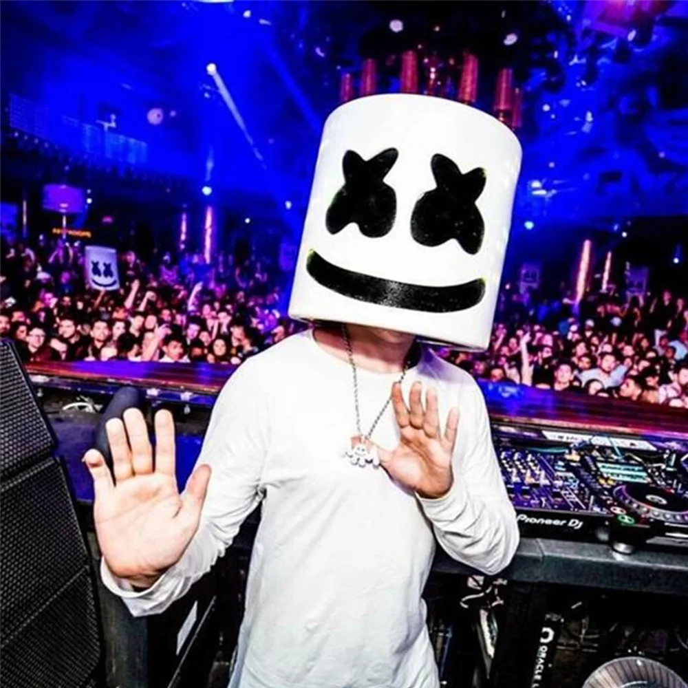 Marshmallow Mask Cosplay Latex Mask DJ mello Cos Halloween Cos Headgear Adult Cosplay Accessory White Mask with Black Eyes
Marshmallow Mask Cosplay Latex Mask DJ mello Cos Halloween Cos Headgear Adult Cosplay Accessory White Mask with Black Eyes