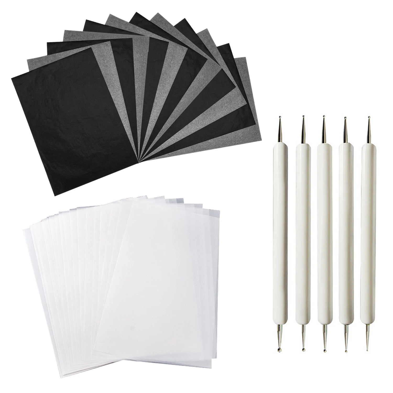 100 Sheet A4 Reusable Carbon Transfer Papers 50 Sheet Tracing Papers 5PCS Embossing Stylus for Canvas Wood Glass Ceramic
100 Sheet A4 Reusable Carbon Transfer Papers 50 Sheet Tracing Papers 5PCS Embossing Stylus for Canvas Wood Glass Ceramic