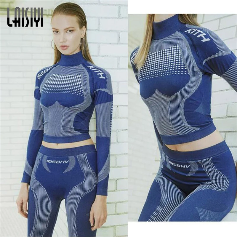 LAISIYI Women Fitness Sporting Two Pieces Set Letter Print Turtleneck Top Leggings Striped Patchwork 2019 Fashion Tracksuits
LAISIYI Women Fitness Sporting Two Pieces Set Letter Print Turtleneck Top Leggings Striped Patchwork 2019 Fashion Tracksuits