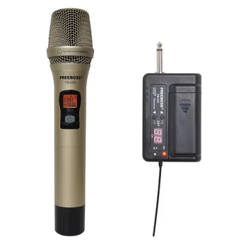 FREEBOSS FB-U03-1M 1 Way 100 channel Metal Handheld Transmitter Wireless Microphone Camera Microphone Party Karaoke Microphone
FREEBOSS FB-U03-1M 1 Way 100 channel Metal Handheld Transmitter Wireless Microphone Camera Microphone Party Karaoke Microphone