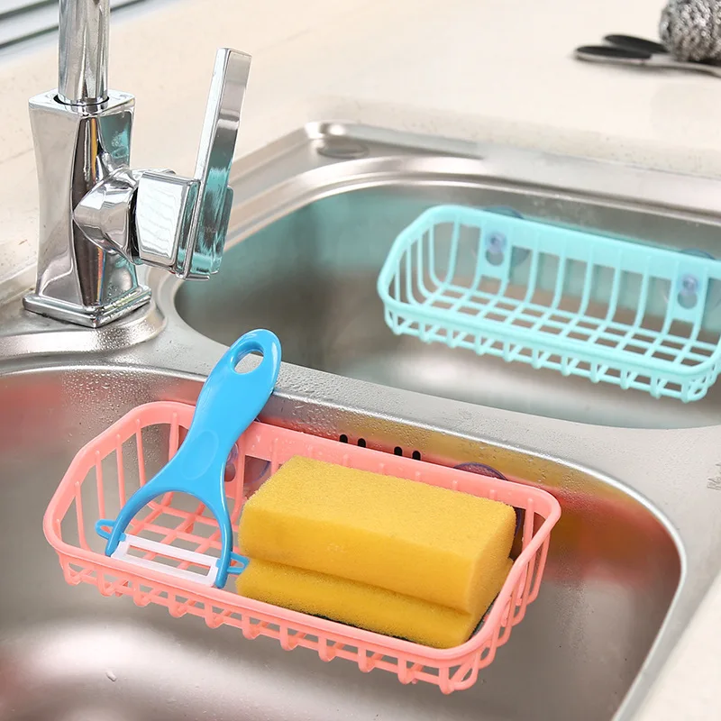 1 Pc New Plastic Kitchen Accessories Sink Shelf Double Suction Cup Sponge Drain Rack Multifunction Storage Racks
1 Pc New Plastic Kitchen Accessories Sink Shelf Double Suction Cup Sponge Drain Rack Multifunction Storage Racks
