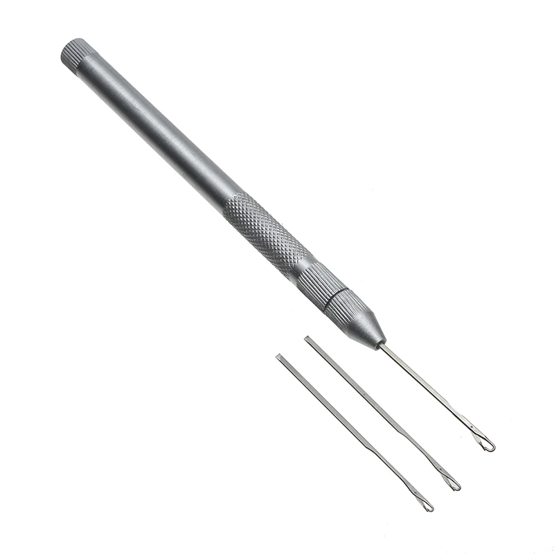Hair Crochet Needles Kit 3 Hook Needle 1 Brass Holder Lace Wig Making Knitting Micro Rings Loop Hair Feather Extension Tools Kit
Hair Crochet Needles Kit 3 Hook Needle 1 Brass Holder Lace Wig Making Knitting Micro Rings Loop Hair Feather Extension Tools Kit