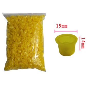 1000Pcs Yellow Ink Cup Large 19MM Tattoo Ink Cups For Tattoo Gun Needle Ink Tips Grips Kits I272 
1000Pcs Yellow Ink Cup Large 19MM Tattoo Ink Cups For Tattoo Gun Needle Ink Tips Grips Kits I272
