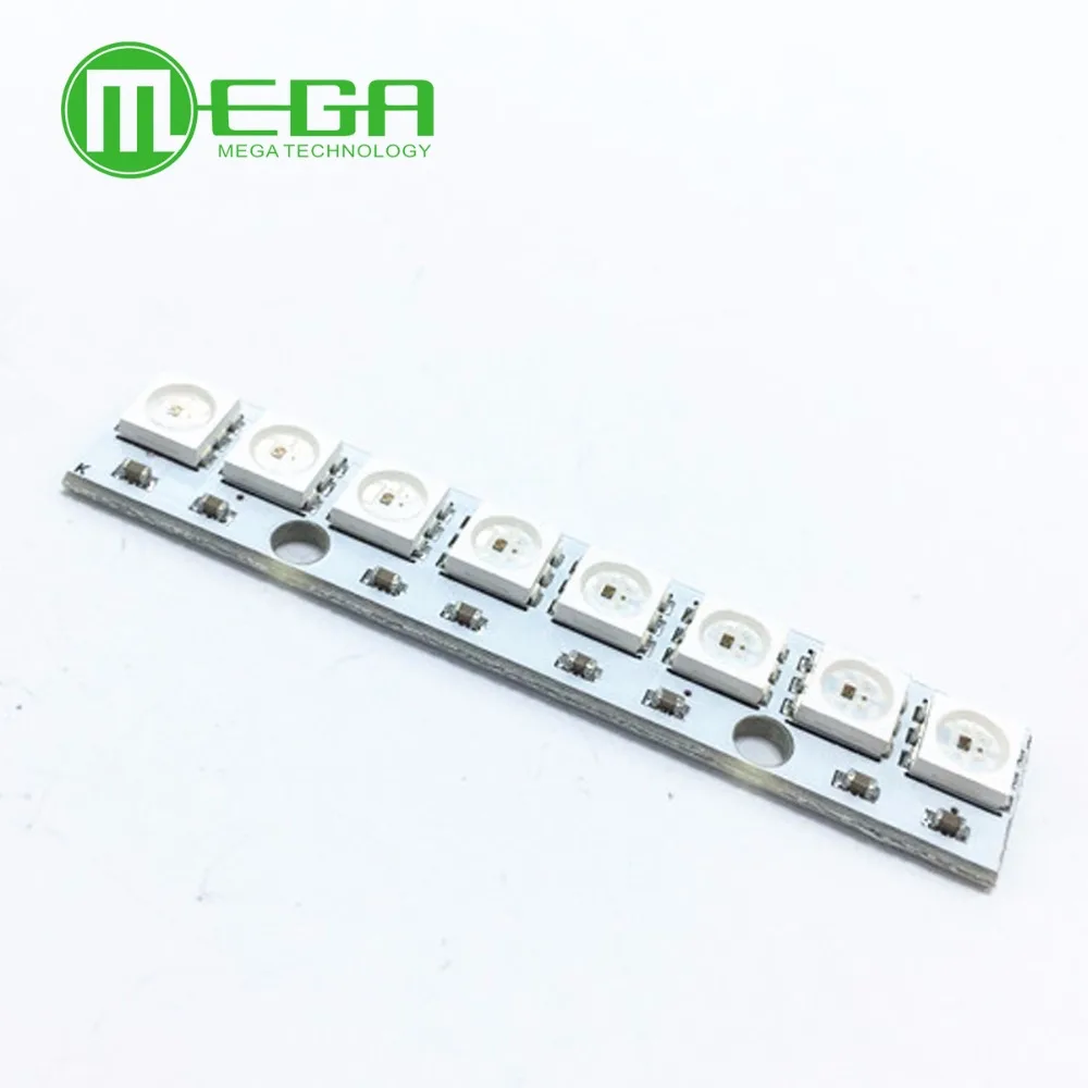 8 channel WS2812 5050 RGB LED lights built-in full color-driven development board
8 channel WS2812 5050 RGB LED lights built-in full color-driven development board