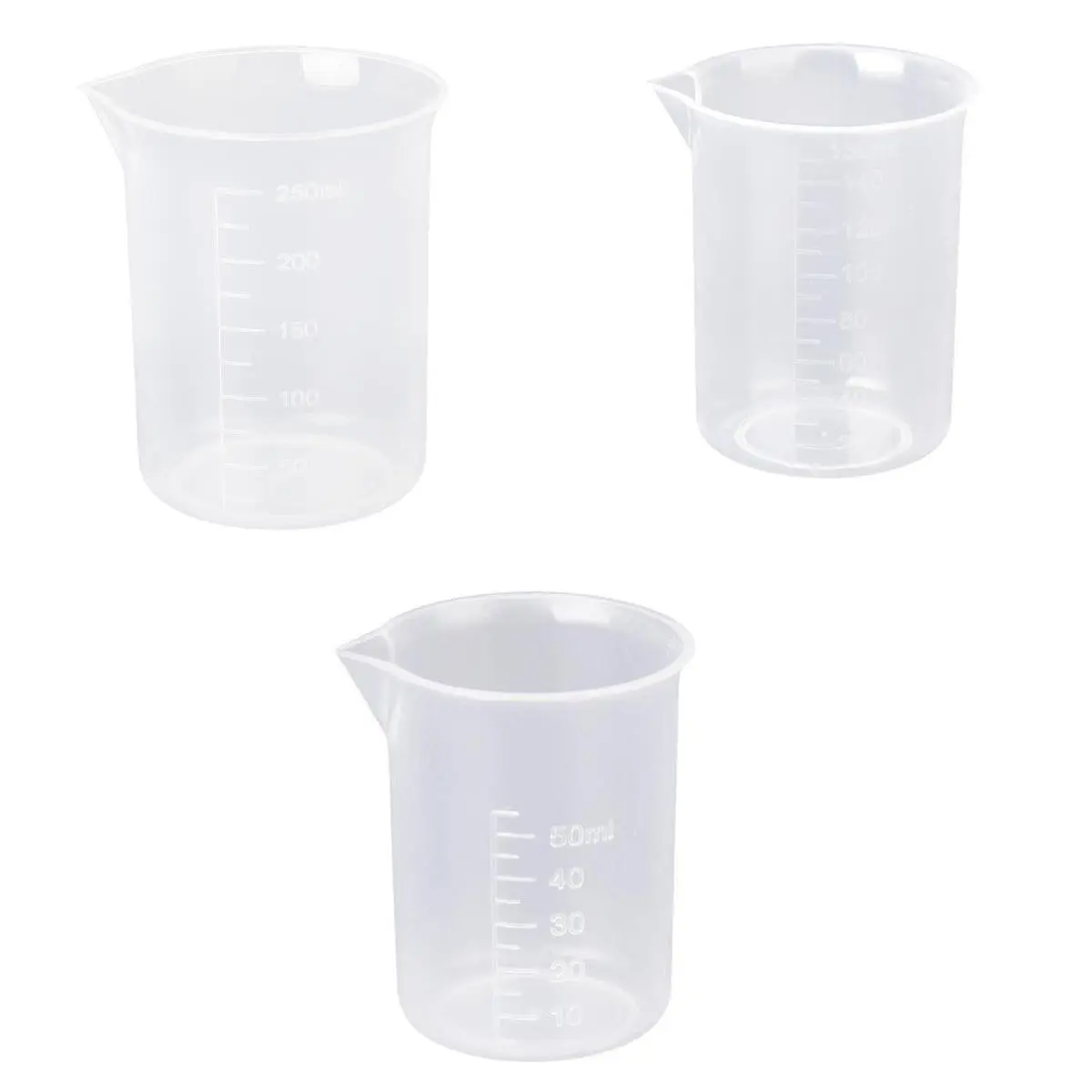 Affordable 50 150 250 ml Laboratory transparent plastic 3 pcs measuring cup Measuring cup tool
Affordable 50 150 250 ml Laboratory transparent plastic 3 pcs measuring cup Measuring cup tool