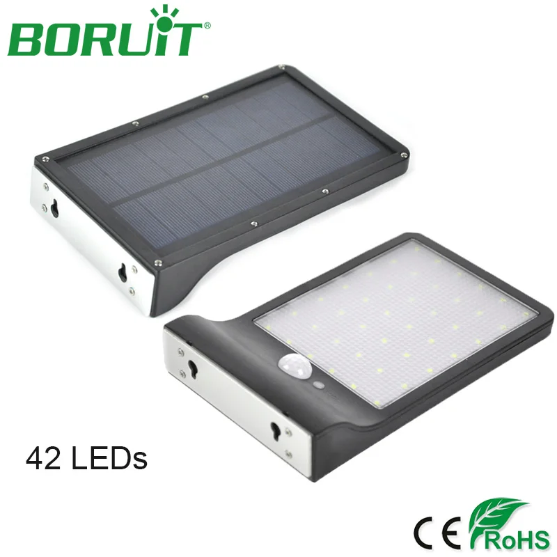 BORUiT 42 LED Solar Lamp Motion Sensor Wireless Wall Light Waterproof Garden Yard Solar Path Light Outdoor Lighting Street Light
BORUiT 42 LED Solar Lamp Motion Sensor Wireless Wall Light Waterproof Garden Yard Solar Path Light Outdoor Lighting Street Light