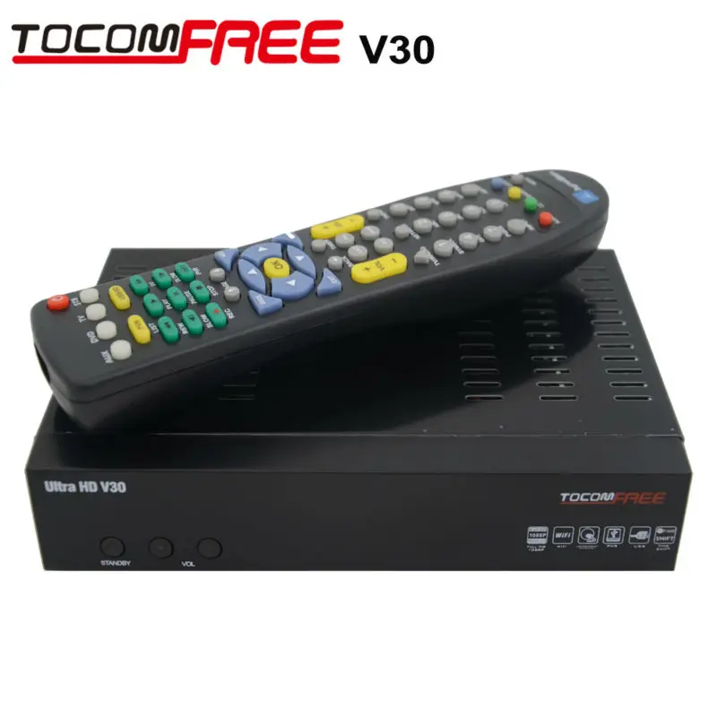 

TOCOMFREE Ultra HD V30 Satellite Receiver with 8psk newcam cccam work for North America