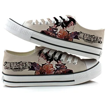 Men Attack on Titan cosplay Breathable shoes Shingeki no Kyojin Hand-painted board Sneakers Eren Jaeger Ackerman Shoes A51003
Men Attack on Titan cosplay Breathable shoes Shingeki no Kyojin Hand-painted board Sneakers Eren Jaeger Ackerman Shoes A51003