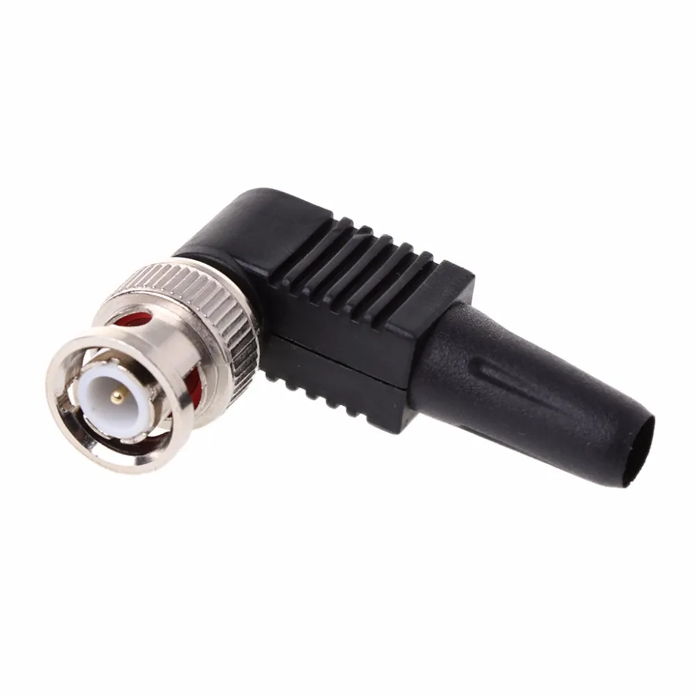 BNC 90 Degree Male Plug Quick Fit No Solder Zinc Alloy BNC Male Connector For Repair
BNC 90 Degree Male Plug Quick Fit No Solder Zinc Alloy BNC Male Connector For Repair
