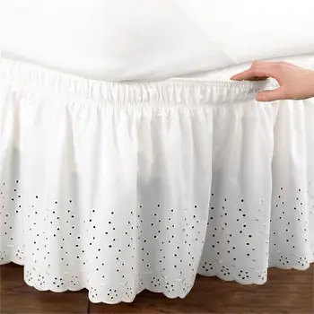 Bed Skirt Wrap Around Easy Fit Cotton Embroider Bedspread Queen Dust Ruffle Mattress Cover 1.5 m / 1.8 m / 2 m Single Bed Skirt
Bed Skirt Wrap Around Easy Fit Cotton Embroider Bedspread Queen Dust Ruffle Mattress Cover 1.5 m / 1.8 m / 2 m Single Bed Skirt