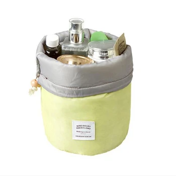 Barrel Shaped Travel Cosmetic Bag Nylon High Capacity Drawstring Elegant Drum Wash Bags Waterproof Makeup Organizer Storage Bag
Barrel Shaped Travel Cosmetic Bag Nylon High Capacity Drawstring Elegant Drum Wash Bags Waterproof Makeup Organizer Storage Bag