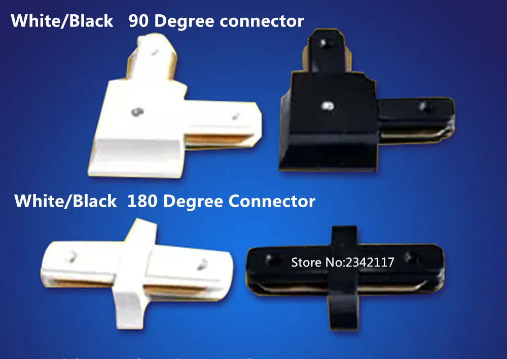 2pcs 90 Degree or 180 Degree track light extended rail connector track fitting led track rail connector for 2 wire track rail
2pcs 90 Degree or 180 Degree track light extended rail connector track fitting led track rail connector for 2 wire track rail