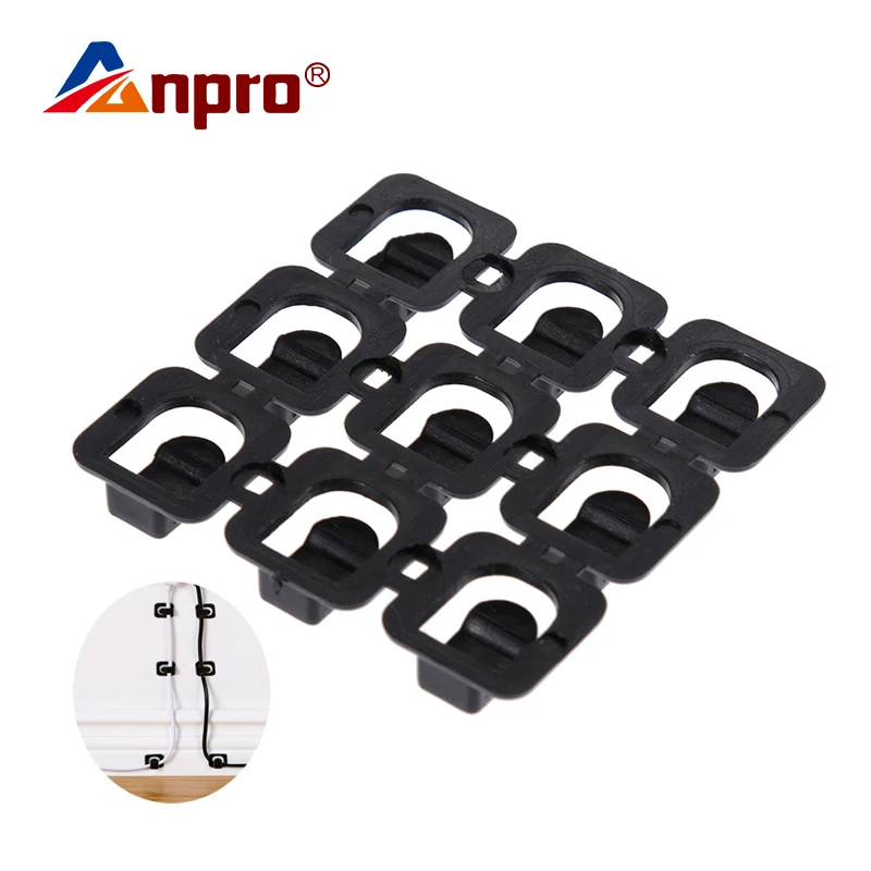 Anpro 18 Pcs Self-adhesive Cable Management Clips Cable Organizer Network Cables/USB Wire/Data Cable Fixed Clips
Anpro 18 Pcs Self-adhesive Cable Management Clips Cable Organizer Network Cables/USB Wire/Data Cable Fixed Clips
