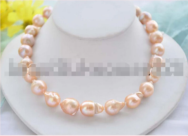 shipping Z7285 Natural PINK 21mm baroque KESHI REBORN PEARL NECKLACE 17inch 
shipping Z7285 Natural PINK 21mm baroque KESHI REBORN PEARL NECKLACE 17inch