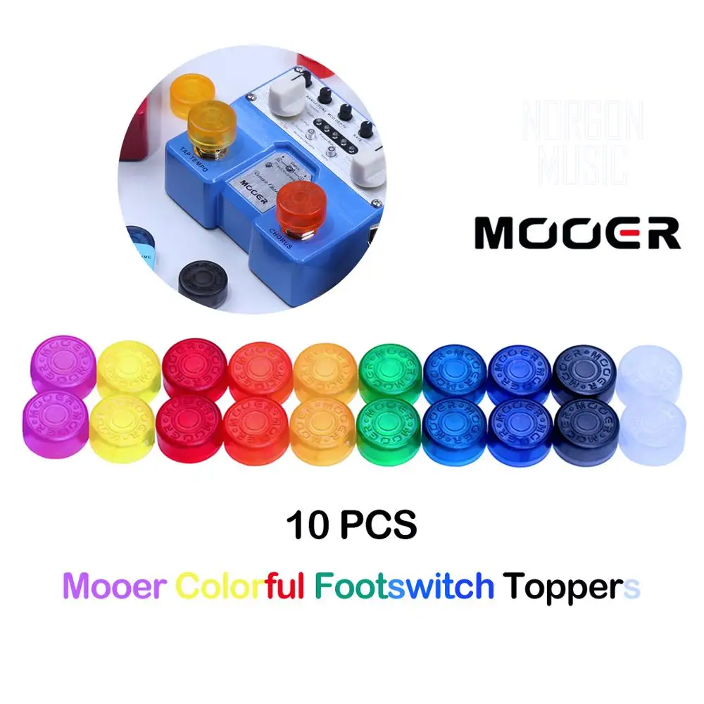 Mooer 10 pcs Footswitch Topper 10 Colors Candy Colorful Plastic Bumpers Guitar Effect Pedal Protectors
Mooer 10 pcs Footswitch Topper 10 Colors Candy Colorful Plastic Bumpers Guitar Effect Pedal Protectors