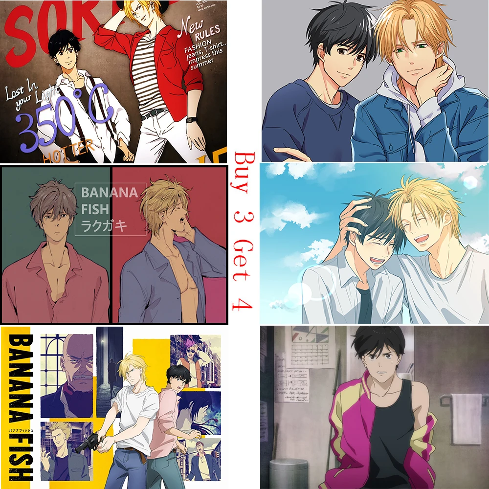Banana Fish Anime Posters Clear Image Wall Stickers Home Decoration Good Quality Prints White Coated Paper
Banana Fish Anime Posters Clear Image Wall Stickers Home Decoration Good Quality Prints White Coated Paper