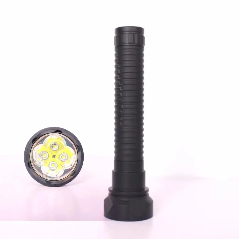 LusteFire DV-X5 фонарик для дайвинга 4000 люмен 4x CREE XML-2 подводный 150 м водонепроницаемый