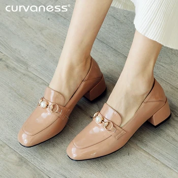 Curvaness Euramerican Style Luxury with Pearl Woman Shoes High-end Low Heel Round Toe Cow Leather Slip-on Casual Shoes
Curvaness Euramerican Style Luxury with Pearl Woman Shoes High-end Low Heel Round Toe Cow Leather Slip-on Casual Shoes