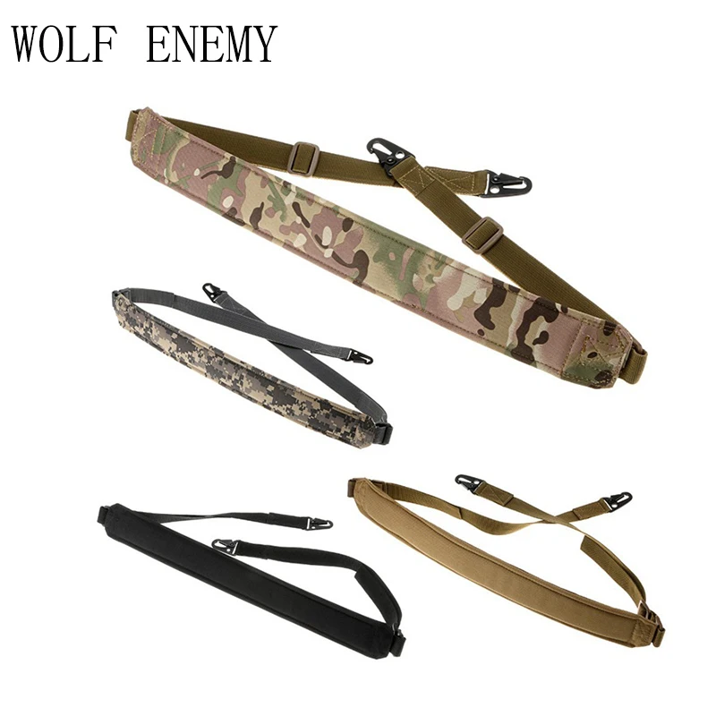 High Quality 2 Point Rifle Sling Adjustable Bungee Tactical Airsoft Gun Strap Paintball Gun Sling for Hunting
High Quality 2 Point Rifle Sling Adjustable Bungee Tactical Airsoft Gun Strap Paintball Gun Sling for Hunting