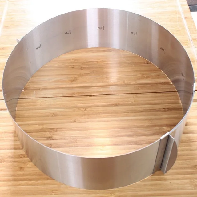 Retractable Circle Mold Mousse Ring Baking Pastry Tool Mold Stainless Steel Size Adjustable Bakeware 6-12 inch Bread Maker Parts
Retractable Circle Mold Mousse Ring Baking Pastry Tool Mold Stainless Steel Size Adjustable Bakeware 6-12 inch Bread Maker Parts